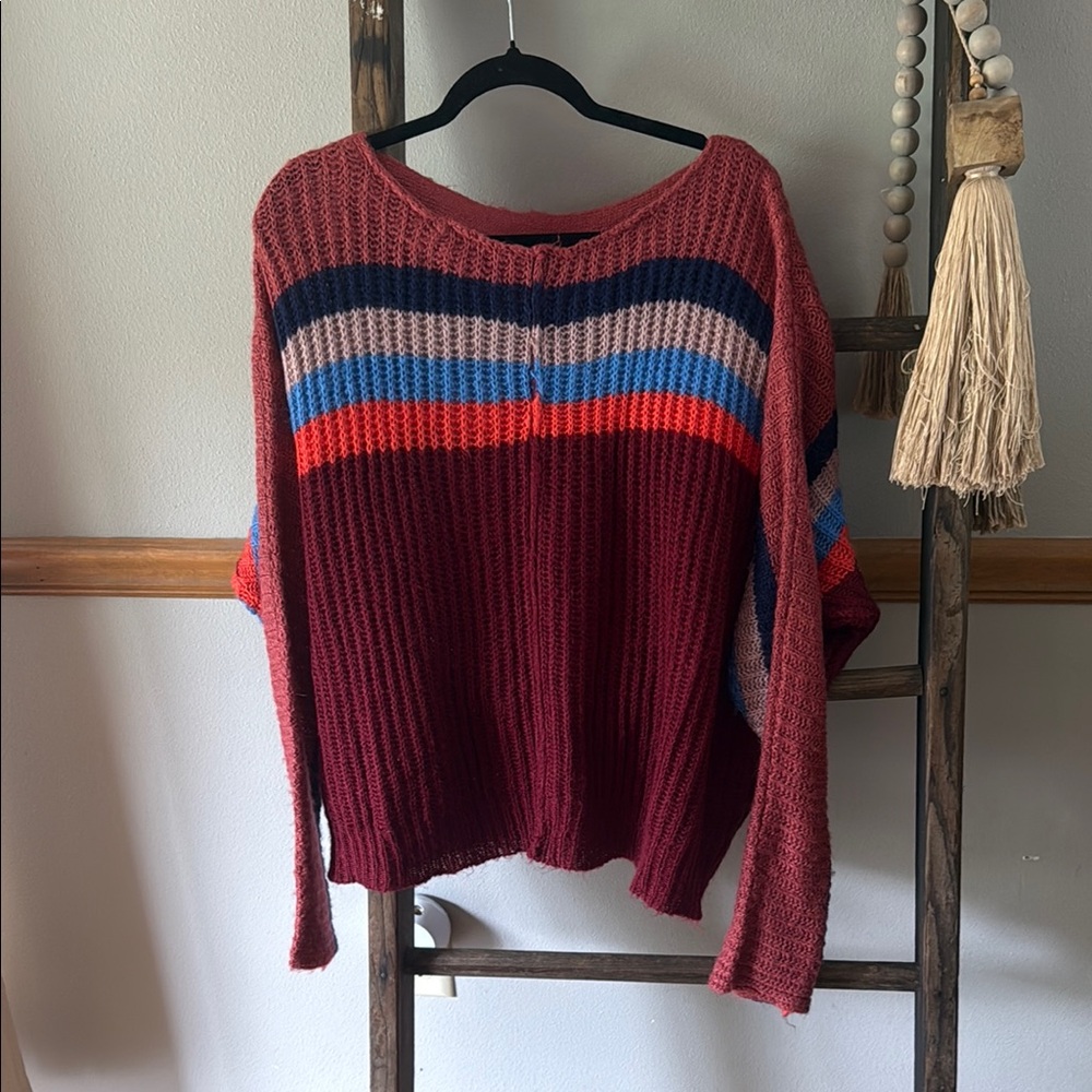 HYFVE Crew Neck Sweaters in Red and Blue